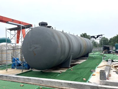Horizontal carbon steel gas storage tank 100 cubic meters